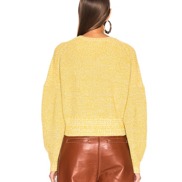A.L.C. Webster cashmere cotton yellow sweater - Picture 3 of 6